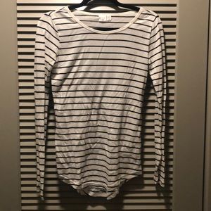Striped long sleeve tee